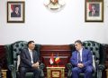 Menhan Sjafre Bertemu Dubes Rumania (foto Biro Infohan Setjen Kemhan)