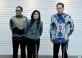 Menkomdigi Meutya Hafid bersama Kapala Bapisus Aris Marsudianto dan Plt Dirjen Pengawasan Ruang Digital Alezander Sabar, dok: Komdigi