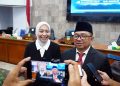 Bupati dan Wakil Bupati Garut Periode 2025-2030, Abdusy Syakur Amin dan L. Putri Karlina di Gedung DPRD Garut