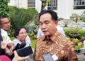 Menko Kumham Imipas, Yusril Ihza Mahendra di Kompleks Istana Kepresidenan, taggapi penahanan Hasto Kristiyanto