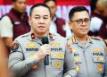 Karo Penmas Div Humas Polri, Brigjen Pol. Trunoyudo Wisnu Andiko memberikan keterangan terkait temuan mayat diduga jurnalis yang hilang dalam insiden speedboat Basarnas