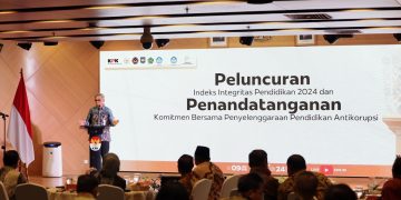 Ketua KPK Setyo Budiyanto dalam acara peluncuran Indeks Integritas Pendidikan 2024, hasil dari Survei Penilaian Integritas (SPI) Pendidikan 2024 di Gedung Pusat Edukasi Antikorupsi KPK, Jakarta