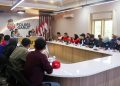Silaturahmi dan Halal Bihalal Kapolres Garut AKBP Mochamad Fajar Gemilang, S.I.K., M.H., M.I.K., bersama pimpinan serikat buruh dan pekerja se-Kabupaten Garut