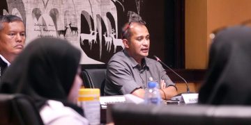 Wakil Menteri Hukum, Edward O.S. Hiariej dalam acara Webinar Sosialisasi RUU KUHAP