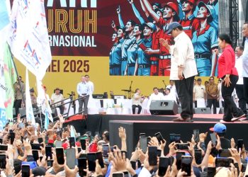Presiden Prabowo Hadiri Hari Buruh Nasional di Monas (01/05/2025)