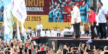 Presiden Prabowo Hadiri Hari Buruh Nasional di Monas (01/05/2025)