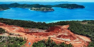 LOkasi penambangan nikel di kawasan Raja Ampat, Papua Barat Daya