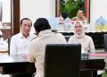 Presiden Republik Indonesia, Prabowo Subianto, melakukan kunjungan ke kediaman Presiden ke-7 RI Joko Widodo (Jokowi), di Sumber, Kota Surakarta, Provinsi Jawa Tengah, pada Minggu, 20 Juli 2025