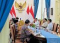 Presiden Prabowo Subianto menerima pimpinan Majelis Permusyawaratan Rakyat (MPR) di Istana Merdeka, Jakarta, pada Rabu, 23 Juli 2025