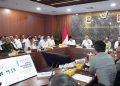 Rapat Koordinasi Terbatas Tindak Lanjut Peluncuran Kelembagaan Kopdes Merah Putih di Kantor Kementerian Koordinator Bidang Pangan, Jakarta, Selasa (29/7/2025)