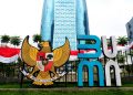 Gedung Kementerian Badan Usaha Milik Negara, dahulu bernama Gedung Garuda Indonesia di gedung perkantoran Jalan Medan Merdeka Selatan, Jakarta