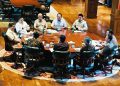 Presiden Prabowo Subianto memimpin rapat bersama jajaran Dewan Ekonomi Nasional (DEN) di kediaman pribadinya di Hambalang, Kabupaten Bogor, pada Kamis, 31 Juli 2025