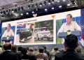 Presiden Prabowo Subianto menyampaikan pidato utama (keynote speech) dalam KSTI Tahun 2025 yang diselenggarakan di Sabuga, ITB, Kamis, 7 Agustus 2025