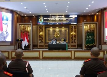 Wakil Ketua KPK Johanis Tanak Memberikan Kuliah Umum pada Pendidikan dan Pelatihan Pembentukan Jaksa di Badiklat Kejaksaan, Jakarta Selatan, Jumat (26/9/2025)