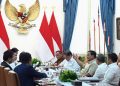 Presiden Prabowo Subianto memimpin ratas bersama Menteri Kabinet Merah Putih di Istana Merdeka, Jakarta, pada Selasa (09/09/2025)