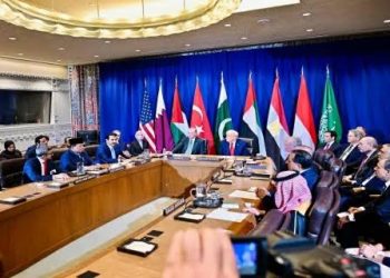 Presiden Republik Indonesia, Prabowo Subianto, menghadiri Multilateral Meeting on the Middle East atas undangan Presiden Amerika Serikat, Donald Trump di Ruang Konsultasi Dewan Keamanan Perserikatan Bangsa-Bangsa (PBB), New York, pada Selasa, 23 September 2025. (Foto:BPMI Setpres)