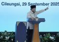 Presiden Prabowo menegaskan komitmen pemerintah menjaga kualitas program Makan Bergizi Gratis dengan memperketat standar kebersihan dapur SPPG.(Foto:Istimewa)