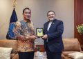 Kepala BNN RI Komjen Pol Suyudi Ario Seto menerima kunjungan Duta Besar Republik Islam Iran untuk Indonesia H.E. Mohammad Boroujerdi di Lounge VVIP Gedung Tan Satrisna, Cawang, Jakarta Timur, Kamis (25/9/2025)