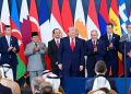 Presiden Republik Indonesia, Prabowo Subianto menghadiri KTT Perdamaian Sharm El-Sheikh yang digelar di International Congress Centre, Sharm El-Sheikh, Republik Arab Mesir, pada Senin, 13 Oktober 2025