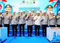 Kapolri Jenderal Listyo Sigit Prabowo groundbreaking sekaligus meresmikan 32 SPPG di wilayah Polda Jawa Tengah, Jumat (17/10/2025)