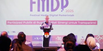 Wakil Ketua KPK, Ibnu Basuki Widodo memberikan sambutan dalam acara Partisipasi Publik di Ruang Digital: Sinergi untuk Transparansi, rangkaian peringatan Hakordia 2025
