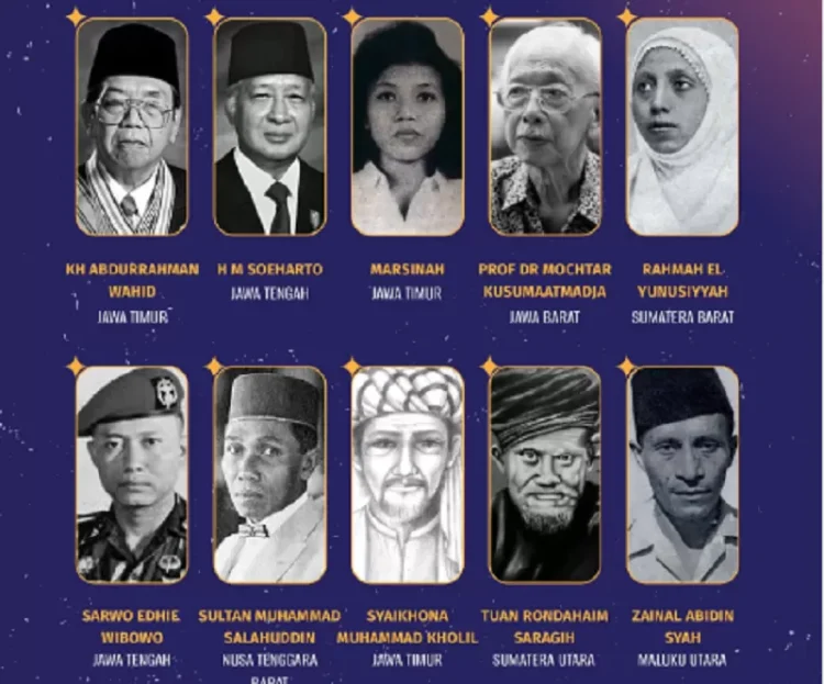Gelar pahlawan untuk Soeharto, Gus Dur, dan Marsinah jadi simbol rekonsiliasi nasional oleh Presiden Prabowo.(Foto: Istimewa)