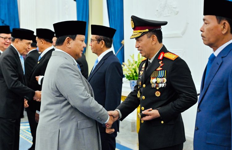 Presiden Prabowo usai melantik keanggotaan Komisi Percepatan Reformasi Polri
