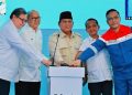 Presiden Prabowo Subianto melakukan groundbreaking proyek hilirisasi nasional tahap II di Refinery Unit IV Cilacap, Jawa Tengah, pada Rabu, 29 April 2026